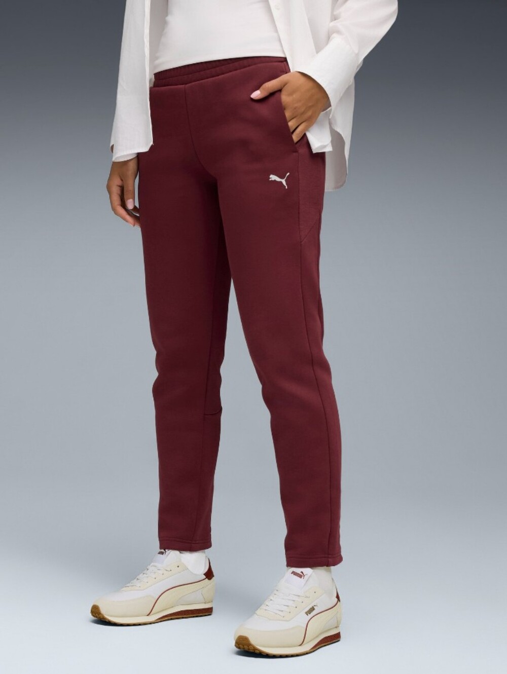 Puma Evostripe Sweat pants Womens Burgundy Size XL
